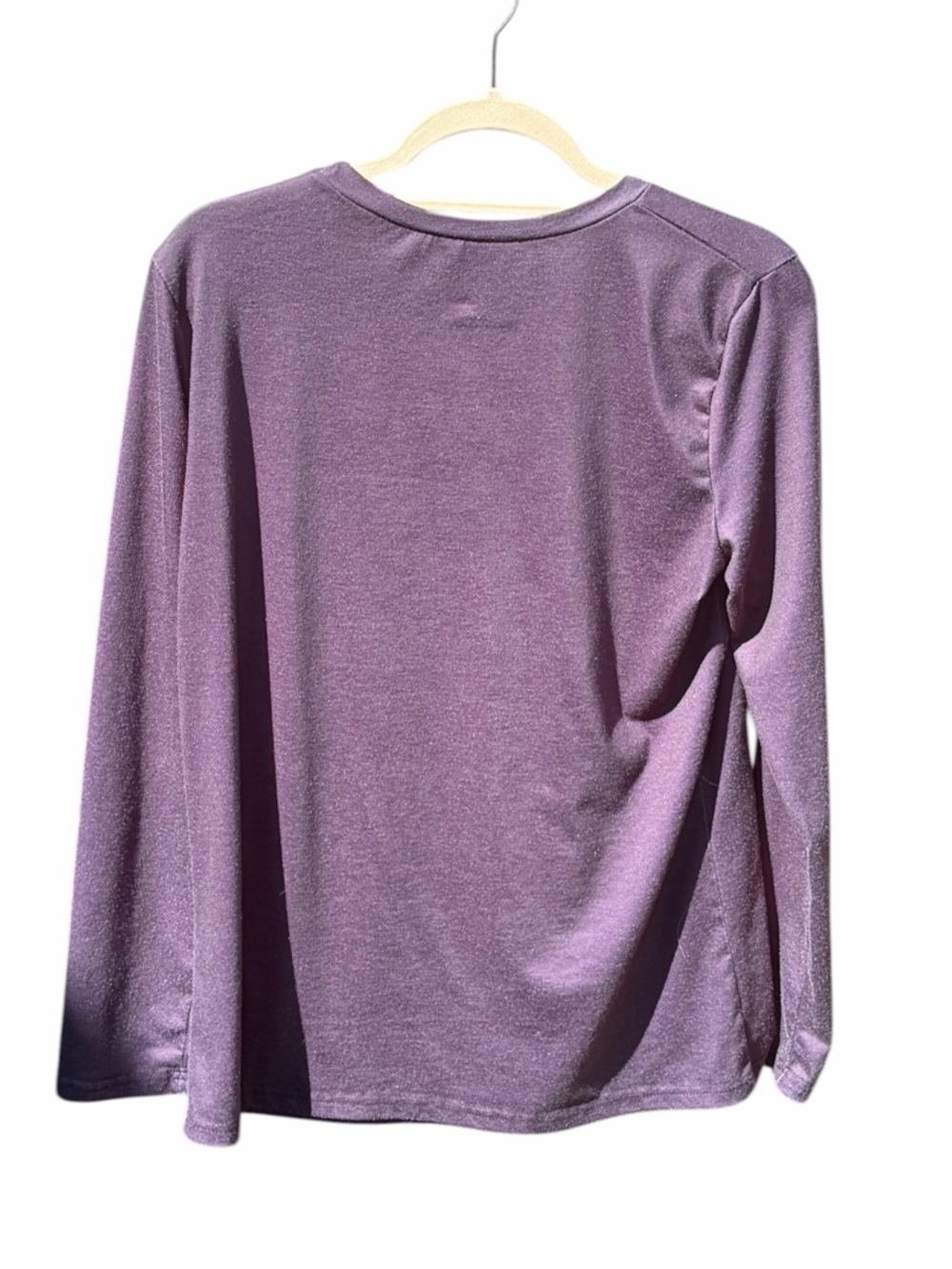 Breast Cancer Awareness Faith Hope Love Graphic Tee Charcoal Purple Plum - Picture 4 of 6